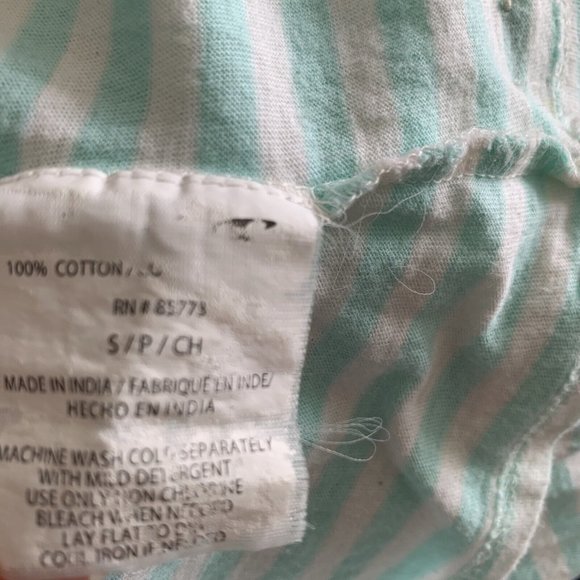 O’Neil Striped Sun dress Juniors S Small Off White Lace 100% Cotton sundress - Picture 7 of 7